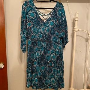 BoHo Open Back Dress